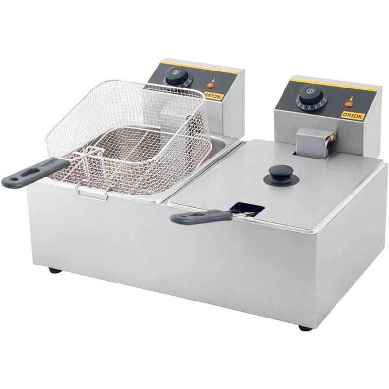 Frytownica 2-komorowa elektryczna, poj. 2 x 5 l